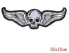 Embroidered Leather Biker Patches