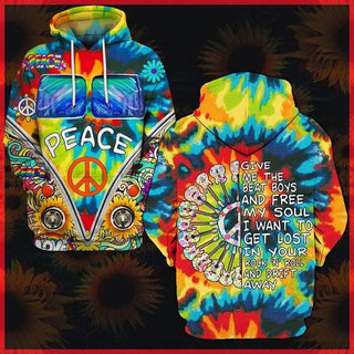 Gift For Hippie Hippie Peace Free My Soul Unisex Hoodie CH