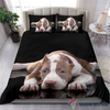 Pit Bull Dog Black Sleeping Bedding Set CH Gifts For Dog Lovers