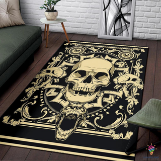 Skull Gift Skull Screaming Pattern Rug CH