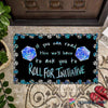 Gift For Dragon Lover Gift For Gamer Dice 20  Dragon Warrior Roll For Initiative Doormat HG