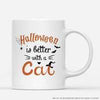 Personalized Halloween Better With A Cat Ceramic Mug Gifts For Cat Lovers