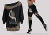 Be Kind To Your Mind Mental Health Awareness Off Shoulder Long Sleeves Top and Leggings Set LN