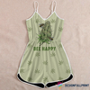 Pot Leaf Romper Bee Romper Rompers For Women LH  Gift For Hippie Summer Rompers