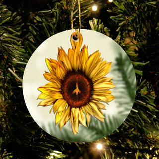 Gift For Hippie HIPPIE SUNFLOWER Ornament LH