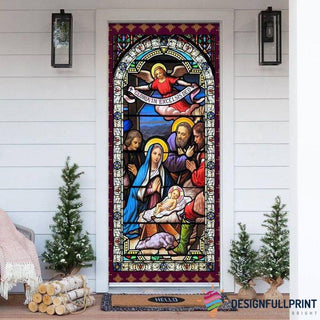 Gift For Christian Jesus Christ Family Door Cover LH