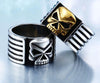 Men's Punk Biker Motorcycle Skull Skeleton Ring