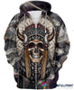 Skull Gift Gift For Native American Unique Native Skull Clothes Long Sleeve Shirt T Shirt LN