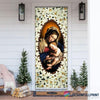White Lily Of The Blessed Trinity Door Cover LH