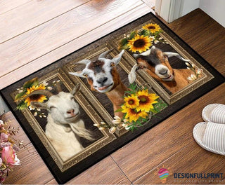 Goat Doormat LH Gift For Farmer
