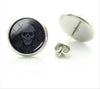 Rock Punk Skull Heart Stud Earrings