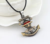 Anime Pirate Anchor Skull Pendant Necklace