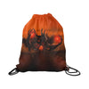 Demon Skull Printed Drawstring Bags
