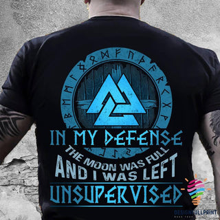 Gift For Viking Lover Teal Unsupervised Viking Tshirt HG
