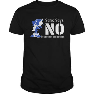 Sonic Says No To Fascism And Racism Shirt Ultra Cotton Shirt