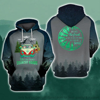 Gift For Hippie Hippie Take Me Home Country Roads Unisex Hoodie CH