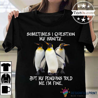 Penguin T Shirts LH Penguin Mens Shirts Question My sanity