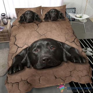 Black Labrador Sleeping Bedding Set CH Gifts For Dog Lovers