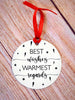 Best Wishes Ornament LH