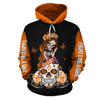 Skull Gift Awareness Ribbon Colors Sugar Skull Hoodie Lung Cancer Leukemia Ovarian Cancer Suicide Awareness
