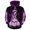 Skull Gift Purple Ribbon Light Purple Lupus Awareness Sugar Skull Zipup/ Pullover Hoodie T-shirt Sweatshirt
