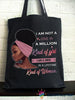 Black Pride Personalized Pink Black Queen Tote Bag HG