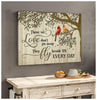 Those We Love Always Stay In Heart Northen Cardinals Cardinals Pair Love Quotes Wall Art Canvas PA