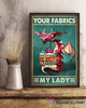 Gift For Dragon Lover Dragon Your Fabrics My Lady Love Sewing Knit Yarn Canvas Art and Poster CM