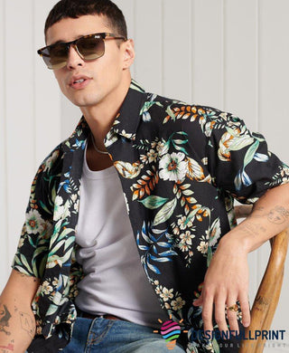 Black Leaf Hawaiian Shirt LH Aloha Shirt Hawaiian Outfit For Men Hawaiian Shirts For Women Hawaiian Shirts For Men