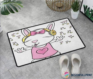 Bunny Doormat LH Funny Welcome Mats Unique Doormat