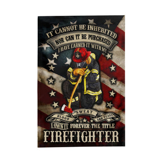 Home Decorative House Warming Gift American Flag Firefighter Gifts for Women Firefighter Flag American House Flag porch flags Fireman Name Red Line House Flags HG