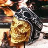 Stainless Steel Astronaut Punk Skull Rings