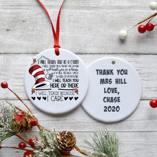 Thank You Mrs Ornament LH
