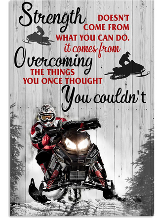Snowmobile Vertical Poster LH