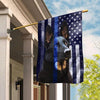 Gifts for Police Officers Police Dog Blue Dog Flag US FLag LN