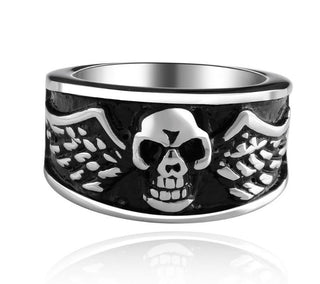 Vintage Punk Rock Skull Biker Ring
