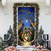 Christ Is Born Christmas Door Cover LH