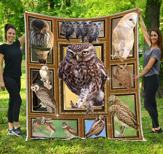 Owl Security Blanket Owl Lovey Blanket Owl Baby Blanket Owl Blanket Owls Blanket Sherpa Blanket HG