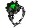 Stylish Big Stone Skull Round Zircon Ring