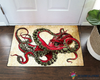 Octopus Red Doormat HG