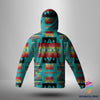 Gift For Native American Personalized Blue Native American Pattern Unisex Bandana Hoodie HG