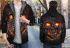 Skull Gift Lava Skull Sherpa Fur Lined Hoodie Unisex Size