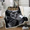 Limited Edition King and Queen Skull Sofa Throw Blanket