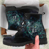 New Comfortable Lace Up Leather Boots- Wolf and Green Light 002
