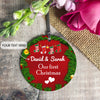 Personalized Ceramic Circle Ornament 2 - designfullprint