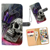 Sugar Skull Design Cell Phone Wallet Case for Universal Models 012 - designfullprint