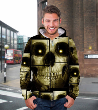 3D Skull Multi Unisex Hoodie, Long-sleeve, Tee, Zip up 027