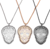 Head Crystal Skull Skeleton Necklace