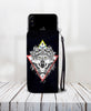 Awesome Cell Phone Wallet Case for Universal Models - Dream-catcher Wolf 002 - designfullprint
