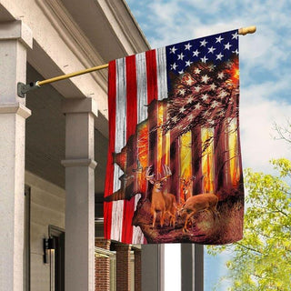 Gift For Hunting Lover America Flag Deer Hunting Hunting lover Hunter Hunt Season Deer Hunter Flag US FLag LN
